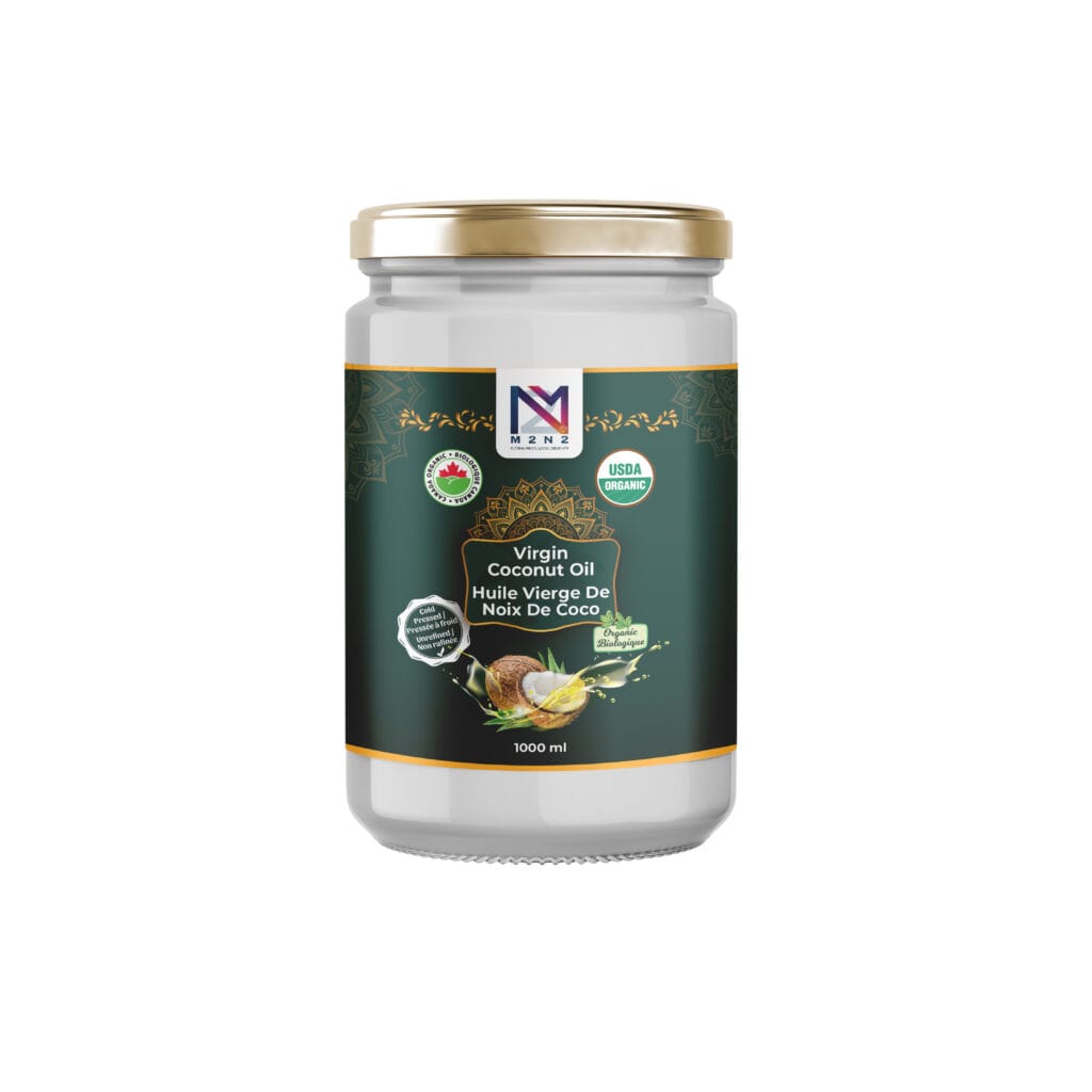 Coconut Oil 1000 ml glass Jar M2N2