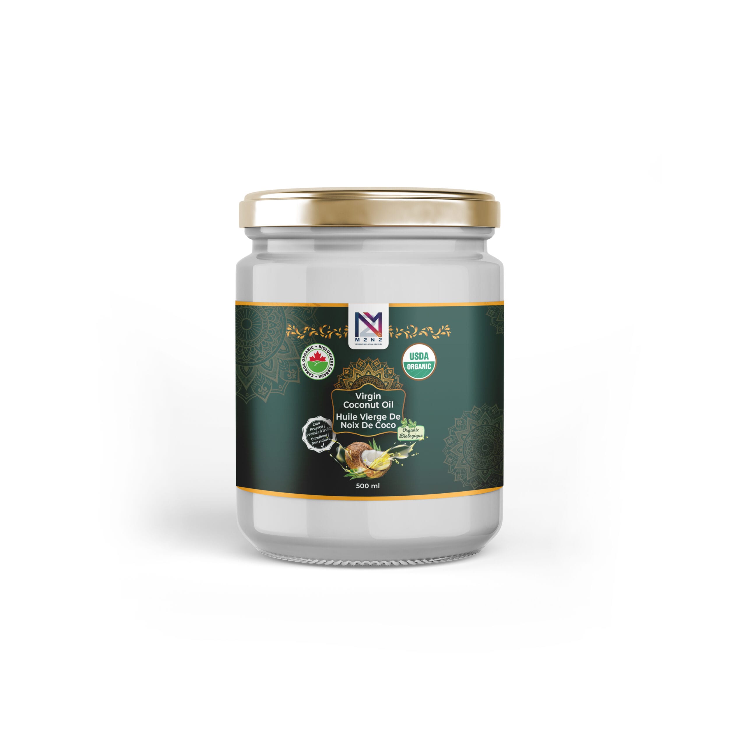 COCONUT OIL 76 DEGREE ORGANIC CARRIER REFINED COLD PRESSED 100% PURE 24 OZ