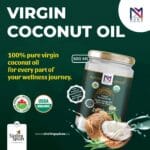 M2N2 Organic Coconut Oil 500ml with new lable