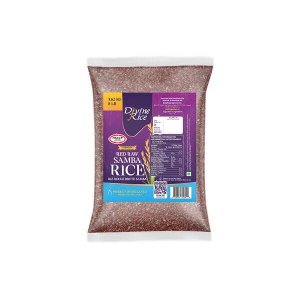 red raw samba rice 8lb