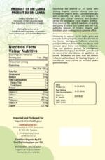 Organic Lemongrass Powder Nutrition
